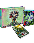 Suicide Squad: Extended Cut: Limited Edition (Blu-ray 3D-FR/Blu-ray-FR/DVD:PAL-FR)(w/Graphic Novel)(SteelBook)