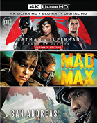 Batman V Superman: Dawn Of Justice (4K Ultra HD/Blu-ray) / Mad Max: Fury Road (4K Ultra HD/Blu-ray) / San Andreas (4K Ultra HD/Blu-ray)