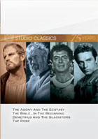 Classic Quad Set 4: The Agony And The Ecstasy / The Bible: In The Beginning / Demetrius And The Gladiators / The Robe