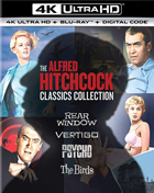 Alfred Hitchcock Classics Collection (4K Ultra HD/Blu-ray): Rear Window / Vertigo / Psycho / The Birds
