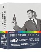 Universal Noir #1: Indicator Series: Limited Edition (Blu-ray-UK): The Web / Larceny / Kiss The Blood Off My Hands / Abandoned / Deported / Naked Alibi