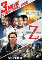 3 Movie Action Thrill Pack: Deep Impact / World War Z / Super 8
