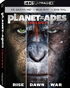 Planet Of The Apes Trilogy (4K Ultra HD/Blu-ray): Rise Of The Planet Of The Apes / Dawn Of The Planet Of The Apes / War For The Planet Of The Apes