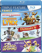 Family Triple Feature Vol. 1 (Blu-ray): The Missing Lynx / Donkey X / Disco Worms