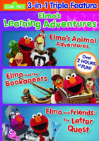 Elmo's Learning Adventures Triple Feature: Elmo's Animal Adventures / Elmo And The Bookaneers / The Letter Quest