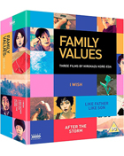 Family Values: Three Films By Hirokazu Kore-eda (Blu-ray-UK/DVD:PAL-UK): I Wish / Like Father, Like Son / After The Storm