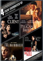 4 Film Favorites: John Grisham: The Client / The Pelican Brief / The Rainmaker / A Time To Kill