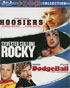 Jock 3 Pack (Blu-ray): Hoosiers / Rocky / Dodgeball: A True Underdog Story